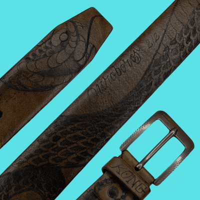 Cinturon tatuado "ouroborus" edición limitada